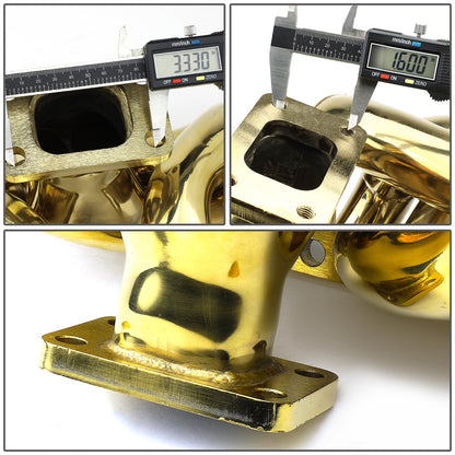 TURBO MANIFOLD TURBO MANIFOLD - SS - 88-00 HONDA CIVIC D15 D16 ENGINES / 88-91 HONDA CRX D15 D16 ENGINES / 93-97 HONDA CIVIC DEL SO D16 ENGINES - T3 - 42MM OD PRIMARY PIPING