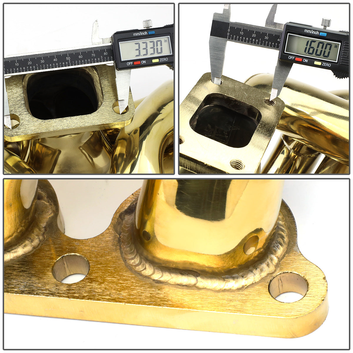 TURBO MANIFOLD TURBO MANIFOLD - SS - 90-01 ACURA INTEGRA / 90-00 HONDA CIVIC / 93-97 HONDA CIVIC DEL SOL - B-SERIES ENGINES - T3 - 42MM OD PRIMARY PIPING