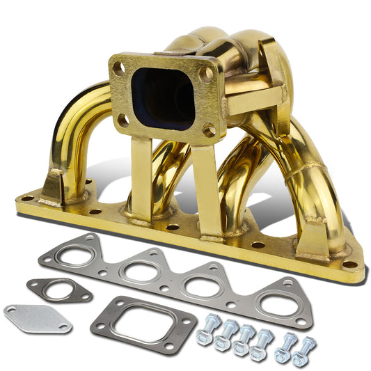 TURBO MANIFOLD TURBO MANIFOLD - SS - 93-01 HONDA PRELUDE W/ H22 ENGINES - T3 - 38MM WASTEGATE PORT - 42MM OD PRIMARY PIPING