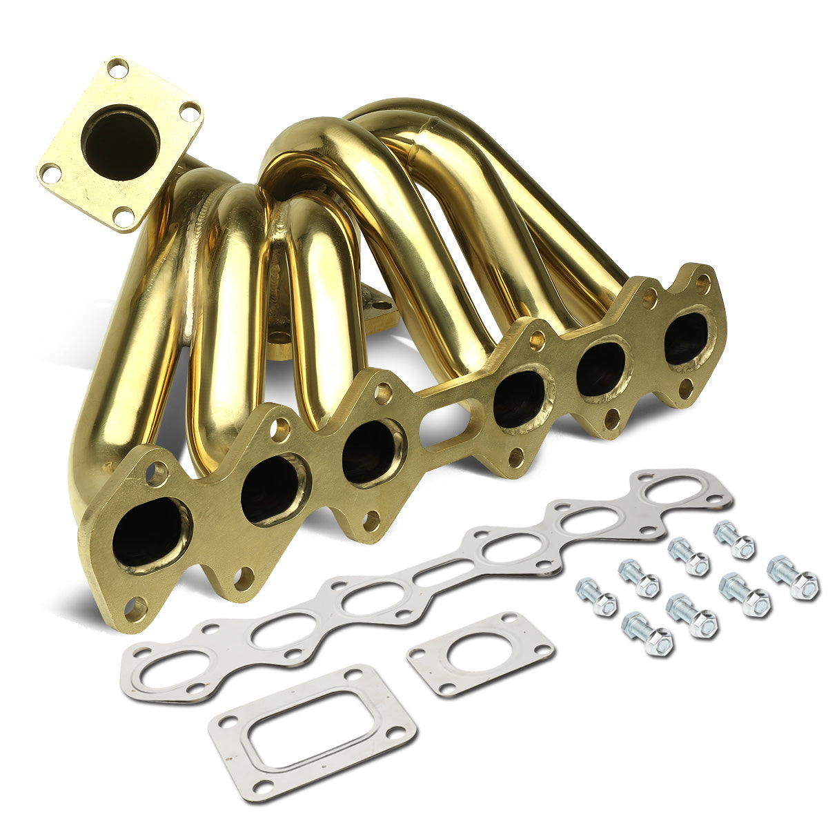 TURBO MANIFOLD TURBO MANIFOLD - SS - 93-98 TOYOTA SUPRA 2JZGTE 3.0L TURBO - FOR T4 FLANGED TURBOCHARGERS ONLY - 40MM 4-BOLT WASTEGATE FLANGE