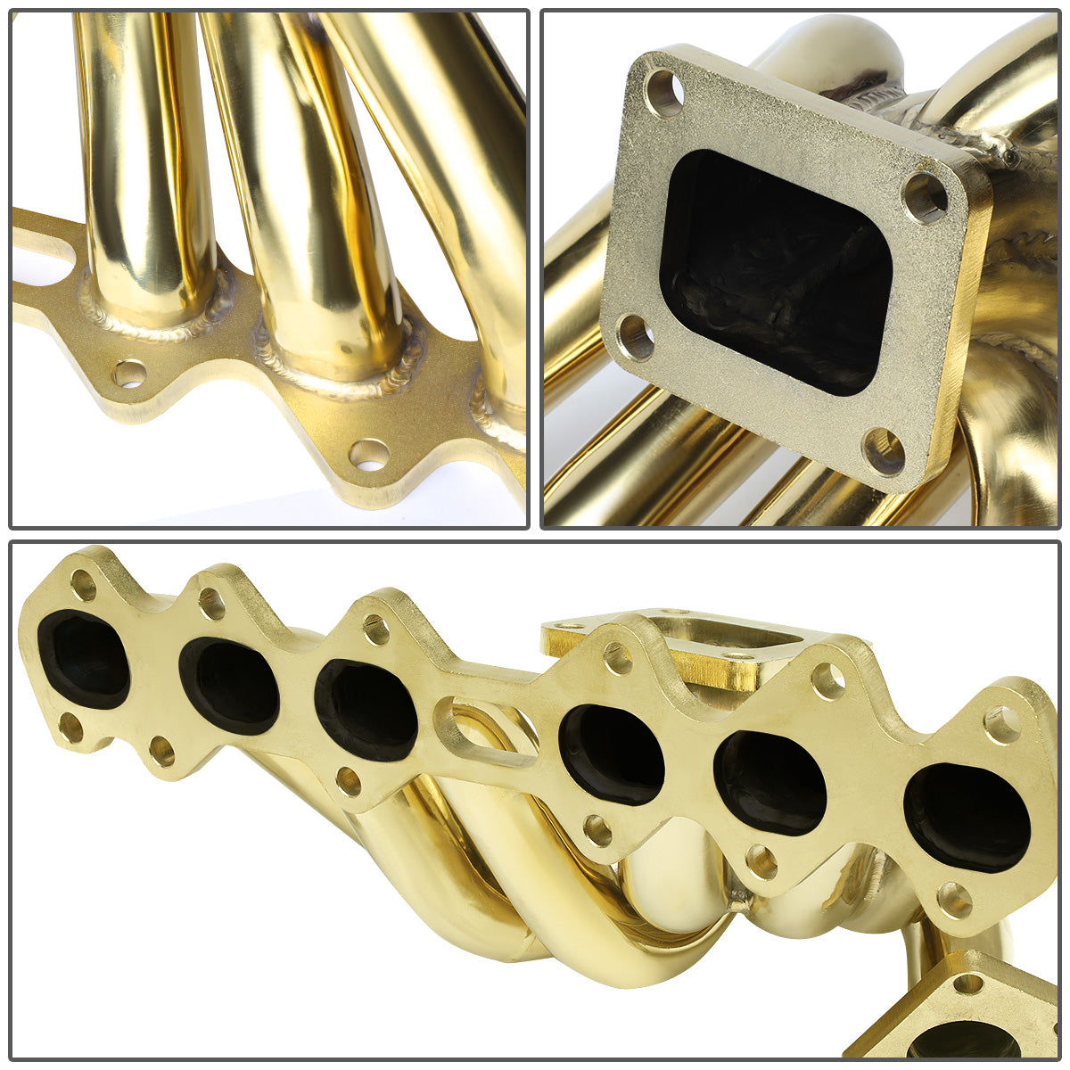 TURBO MANIFOLD TURBO MANIFOLD - SS - 93-98 TOYOTA SUPRA 2JZGTE 3.0L TURBO - FOR T4 FLANGED TURBOCHARGERS ONLY - 40MM 4-BOLT WASTEGATE FLANGE