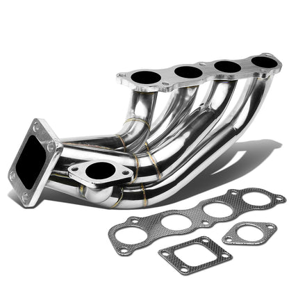 TURBO MANIFOLD TURBO MANIFOLD - STAINLESS - HONDA K-SERIES K20 SIDE MOUNT TURBO MANIFOLD - T3 FLANGE - 35 / 38MM WG