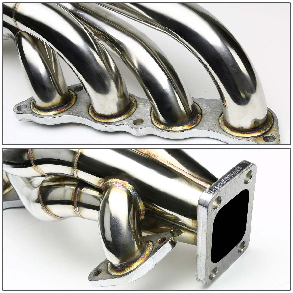 TURBO MANIFOLD TURBO MANIFOLD - STAINLESS - HONDA K-SERIES K20 SIDE MOUNT TURBO MANIFOLD - T3 FLANGE - 35 / 38MM WG