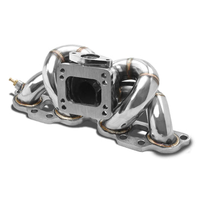 TURBO MANIFOLD TURBO MANIFOLD - SS - 89-98 NISSAN 240SX S13 / S14 SR20DET T3 / T4 RAM HORN - T3 FLANGE - 35 / 38MM WG - I10-6