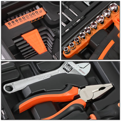 HERRAMIENTAS 46PCS - W/ CORDLESS DRILL - BLACK / ORANGE