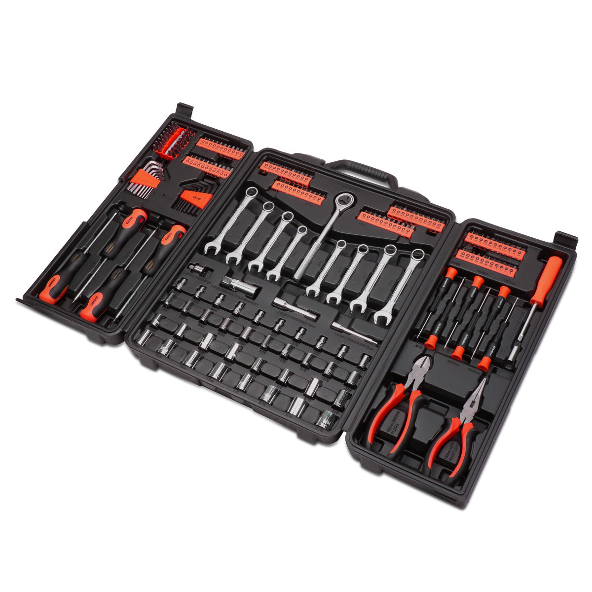 HERRAMIENTAS 220PCS - VEHICLE REPAIR KIT - BLACK / ORANGE