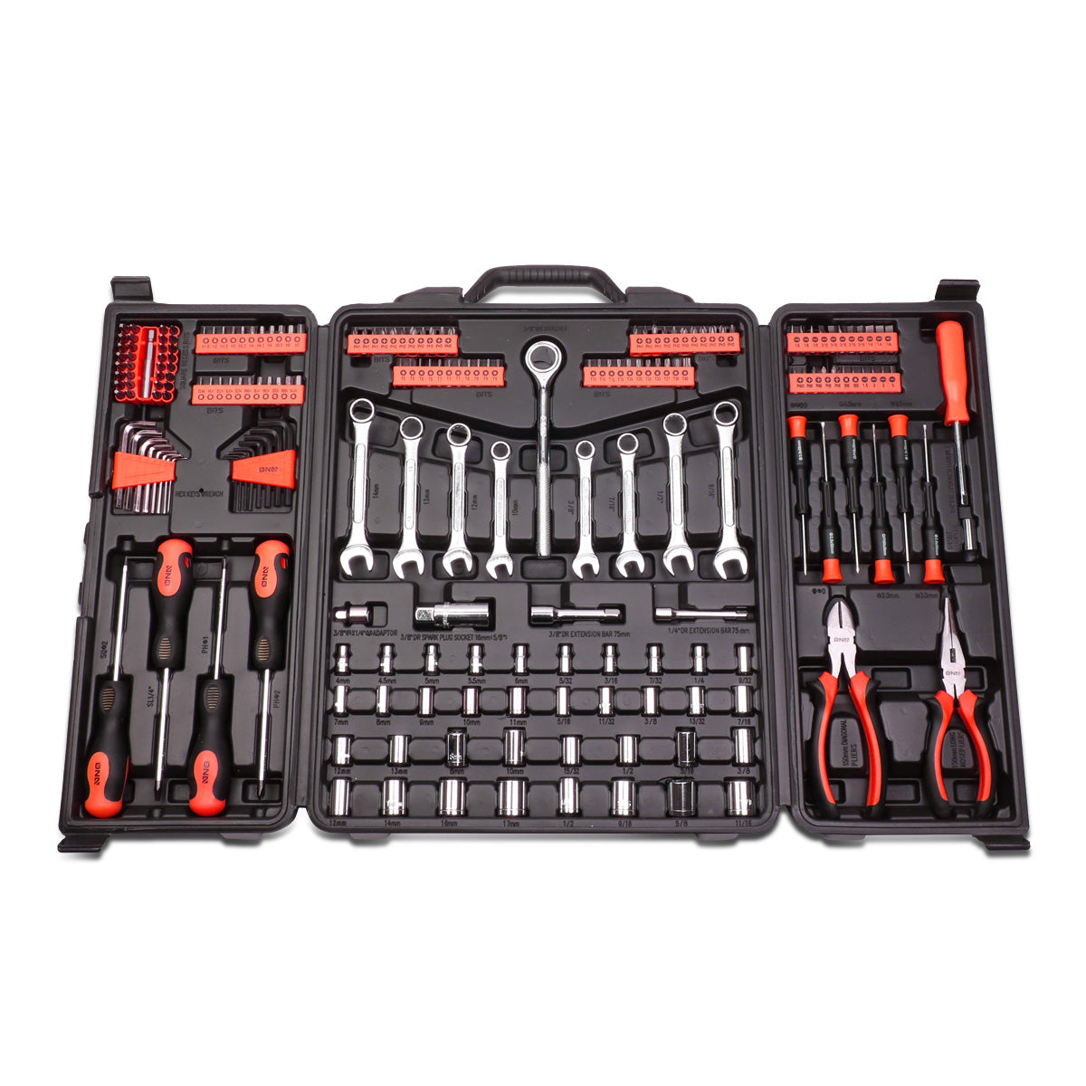 HERRAMIENTAS 220PCS - VEHICLE REPAIR KIT - BLACK / ORANGE