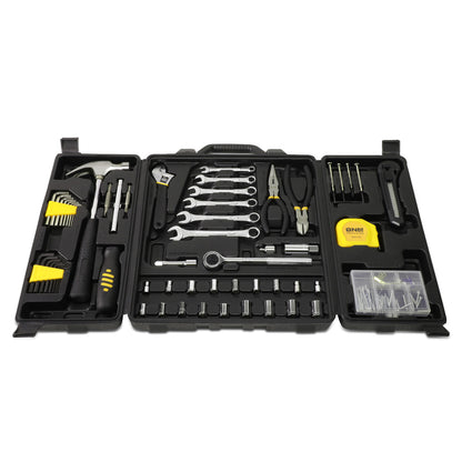 HERRAMIENTAS 160PCS - HOME REPAIR KIT - BLACK / YELLOW