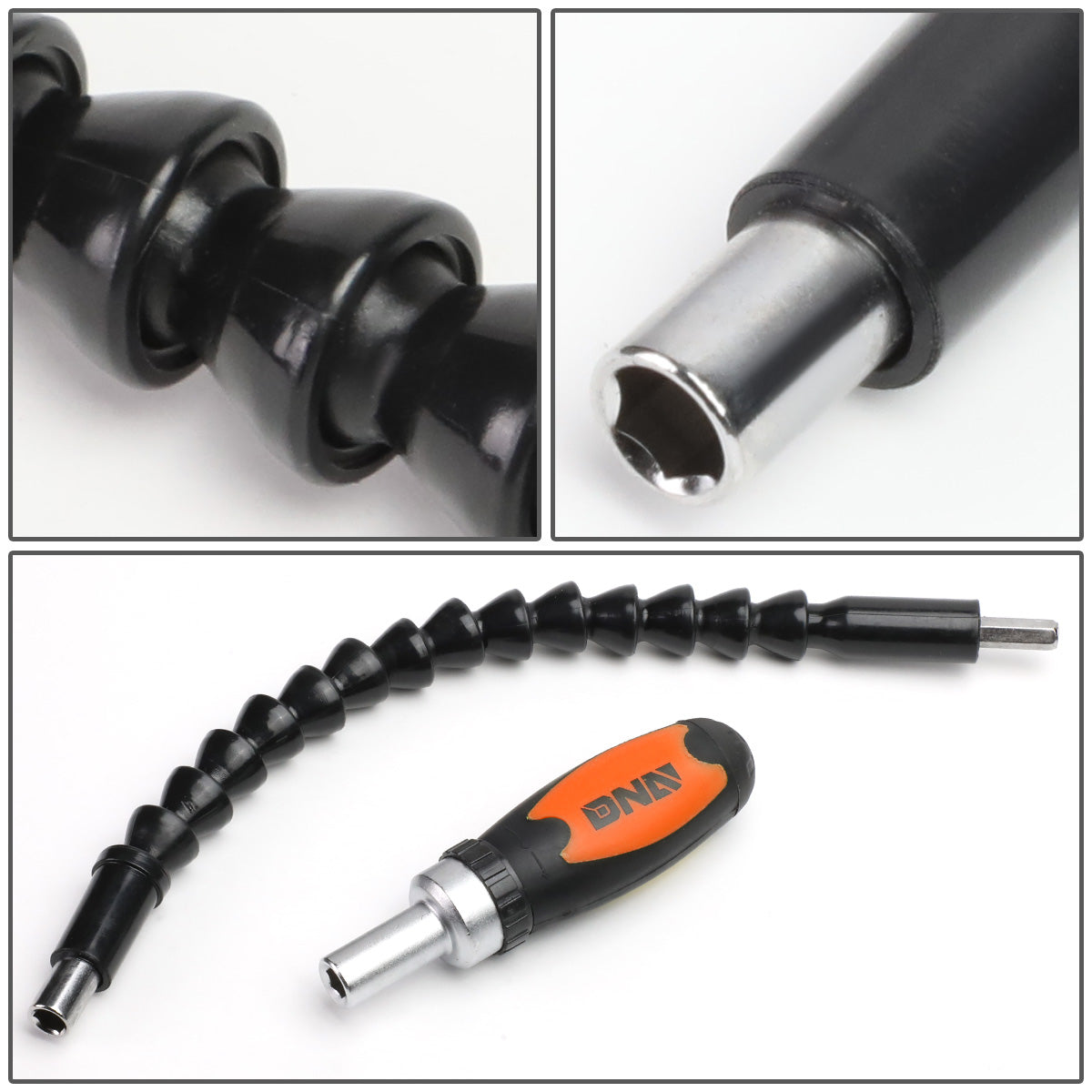 HERRAMIENTAS 64PCS - CHROME VANADIUM STEEL - BLACK / ORANGE