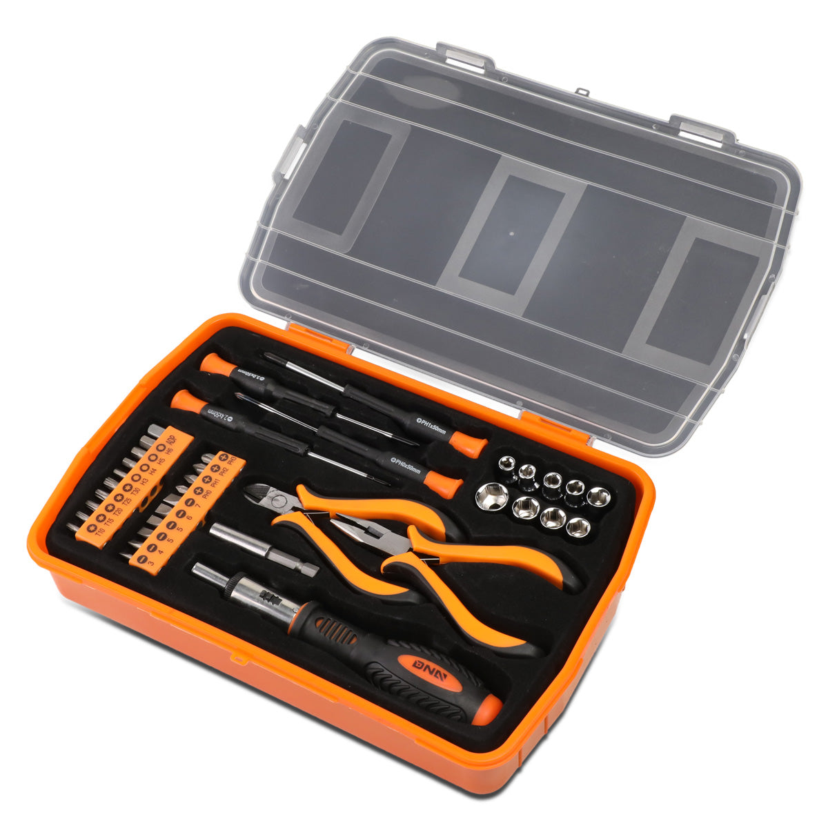 HERRAMIENTAS 37PCS - PRECISION BIT KIT - BLACK / ORANGE