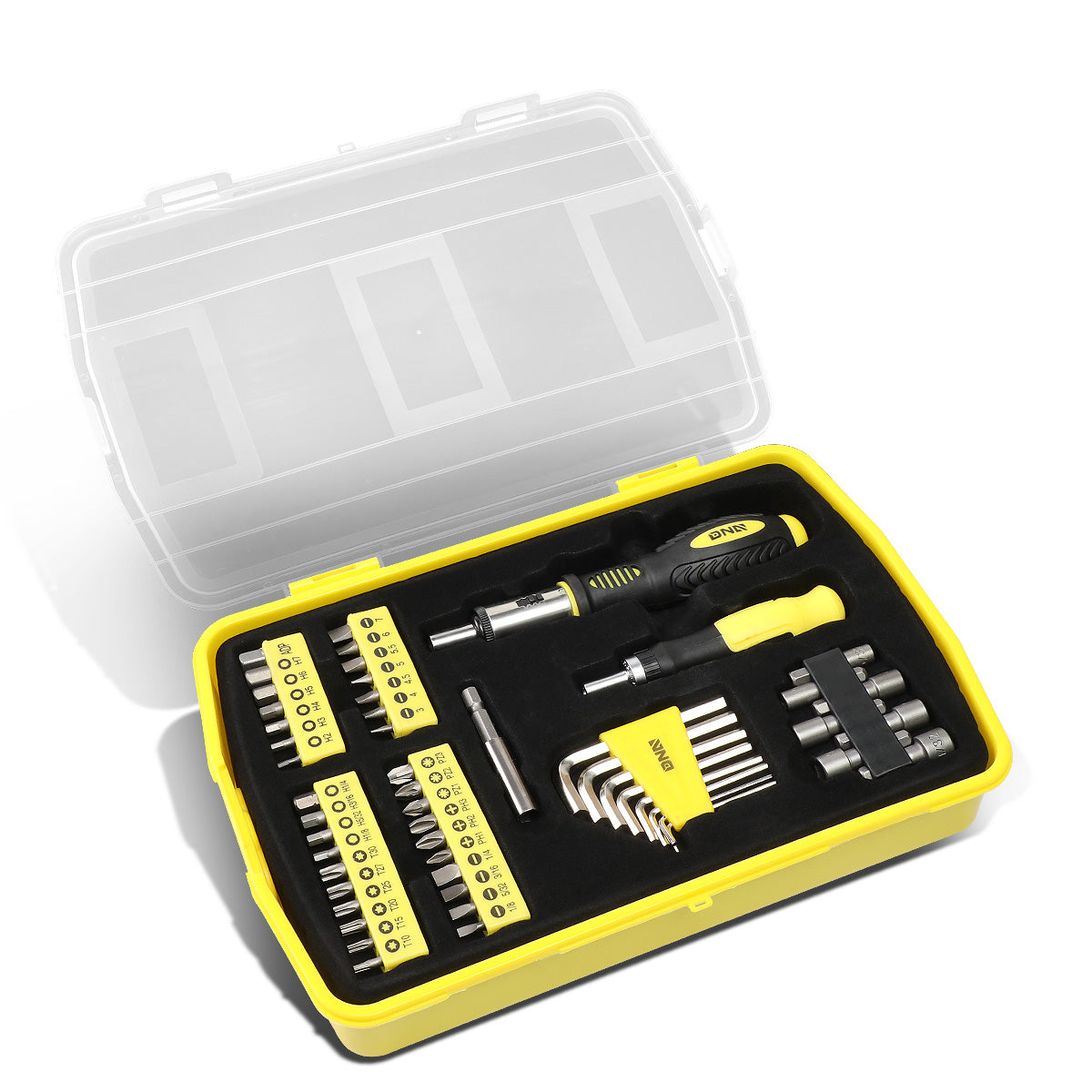HERRAMIENTAS 51PCS - MAGNETIC SCREWDRIVER BIT KIT - BLACK / YELLOW