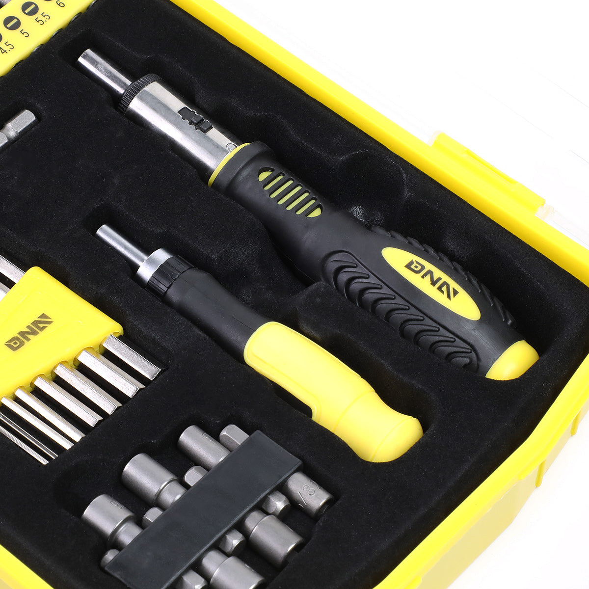 HERRAMIENTAS 51PCS - MAGNETIC SCREWDRIVER BIT KIT - BLACK / YELLOW