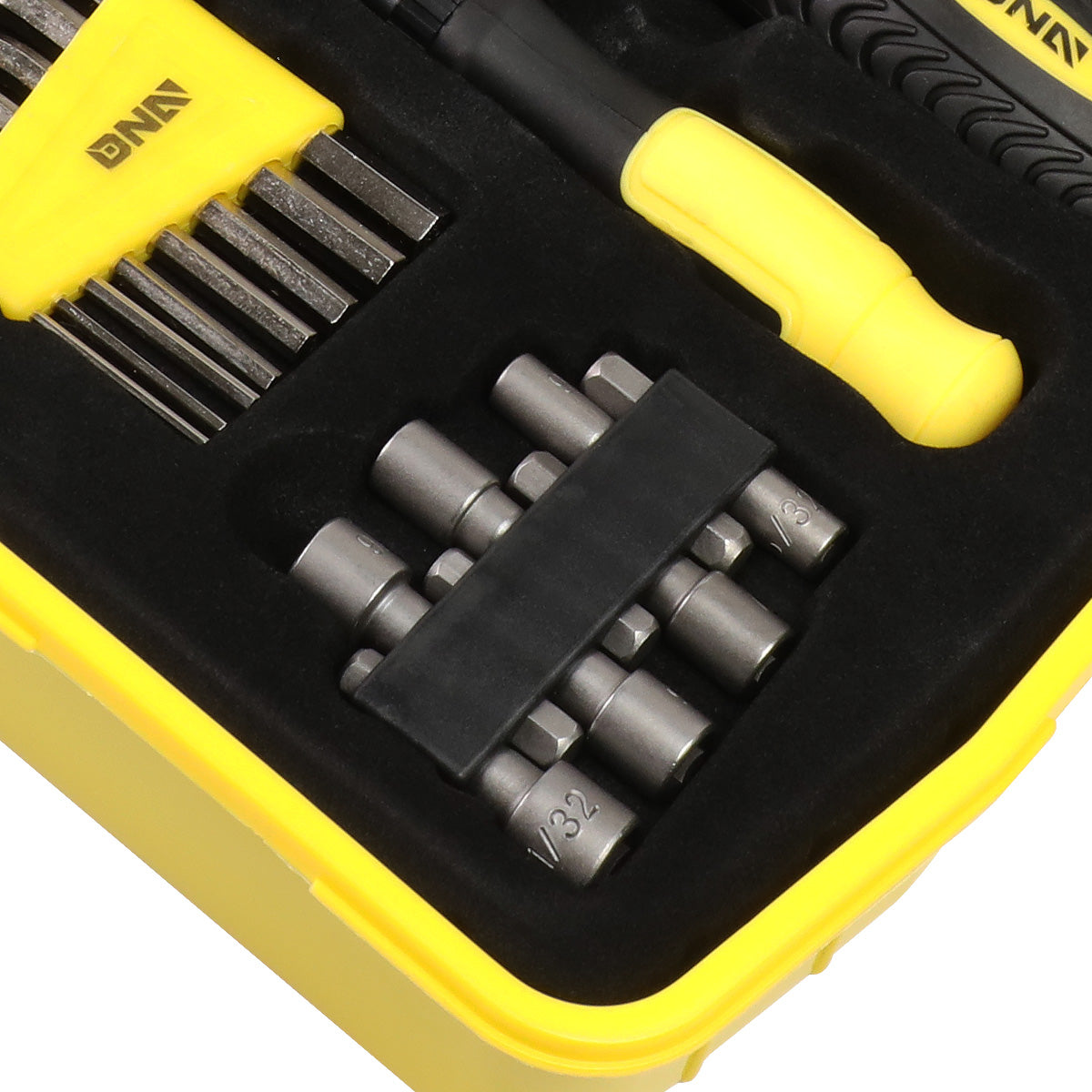 HERRAMIENTAS 51PCS - MAGNETIC SCREWDRIVER BIT KIT - BLACK / YELLOW