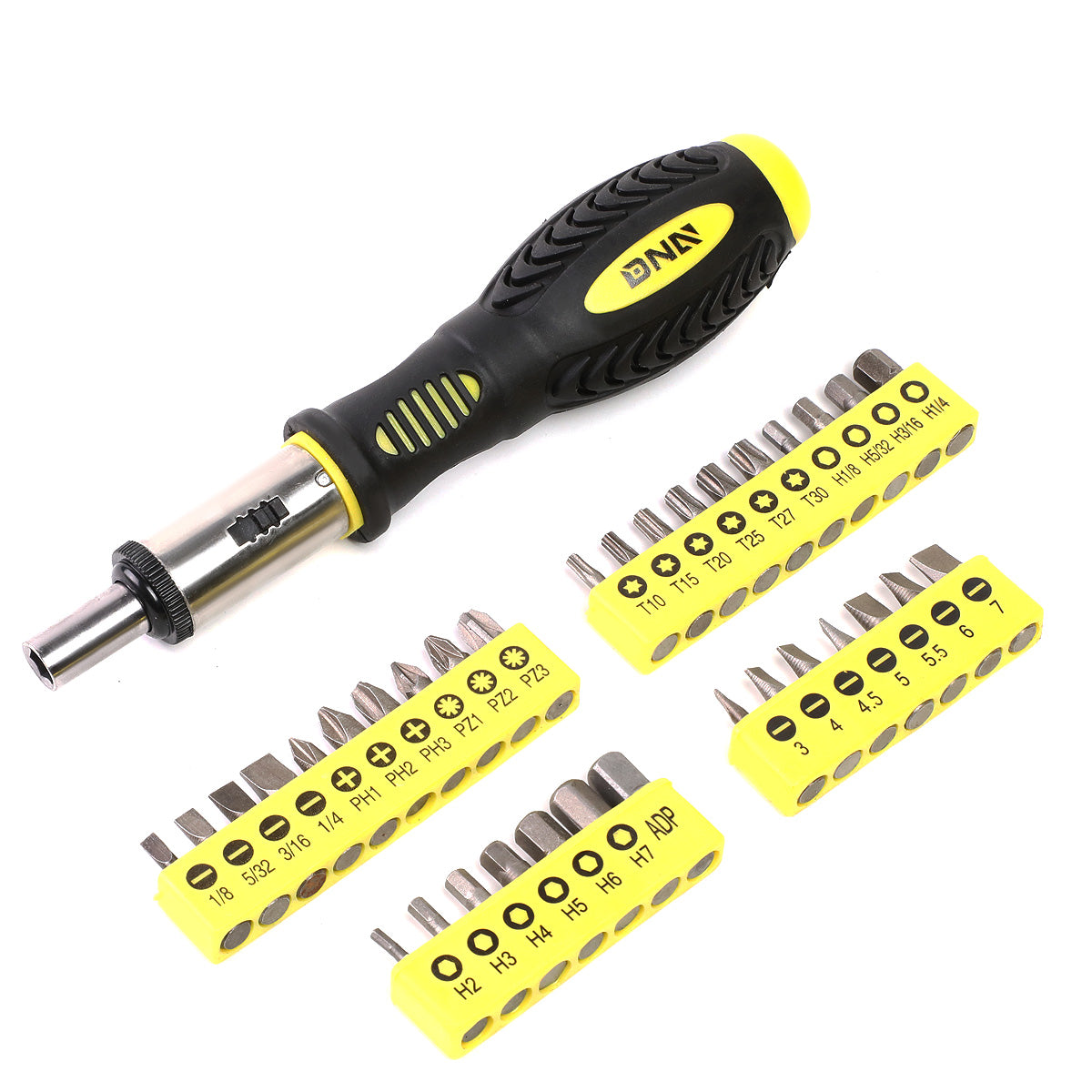 HERRAMIENTAS 51PCS - MAGNETIC SCREWDRIVER BIT KIT - BLACK / YELLOW