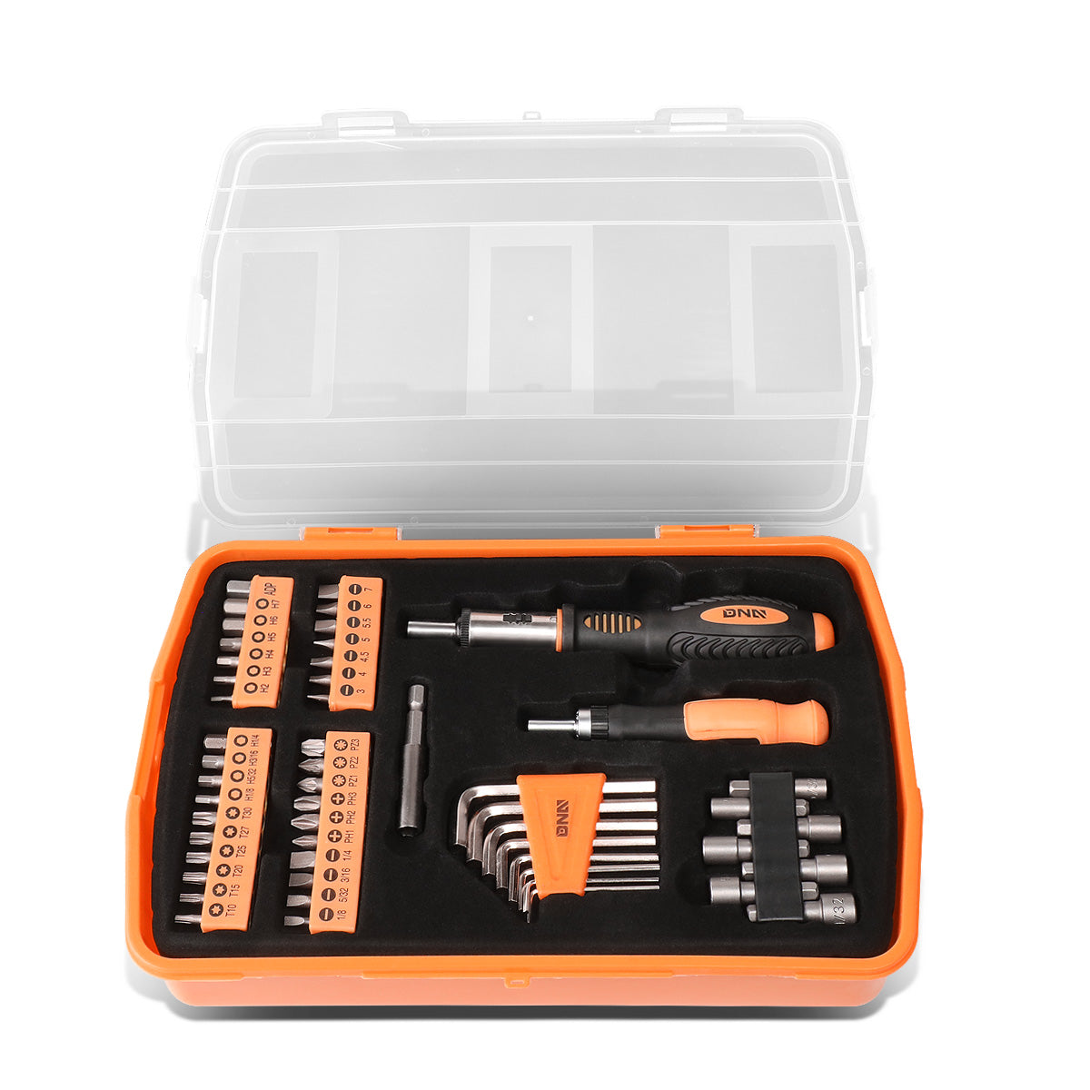 HERRAMIENTAS 51PCS - MAGNETIC SCREWDRIVER BIT KIT - BLACK / ORANGE
