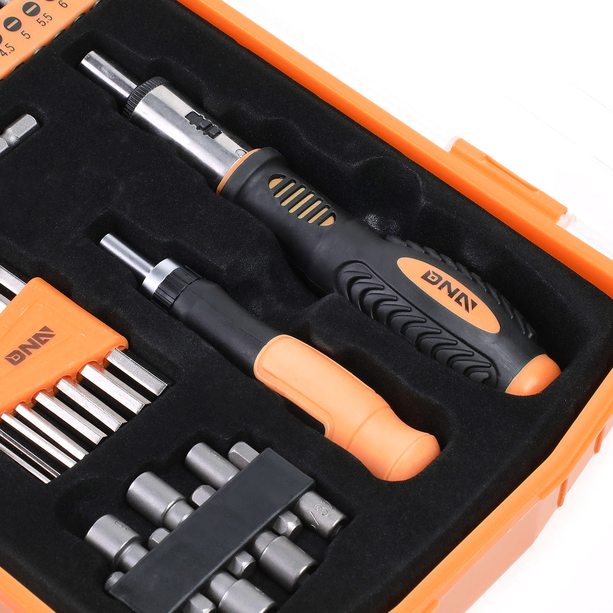 HERRAMIENTAS 51PCS - MAGNETIC SCREWDRIVER BIT KIT - BLACK / ORANGE
