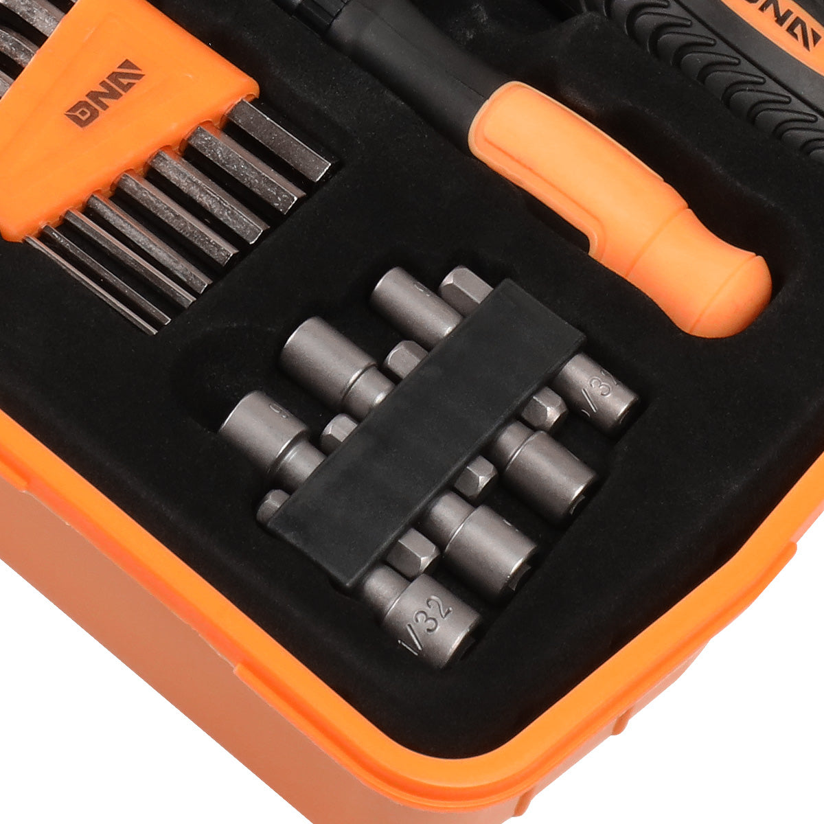 HERRAMIENTAS 51PCS - MAGNETIC SCREWDRIVER BIT KIT - BLACK / ORANGE