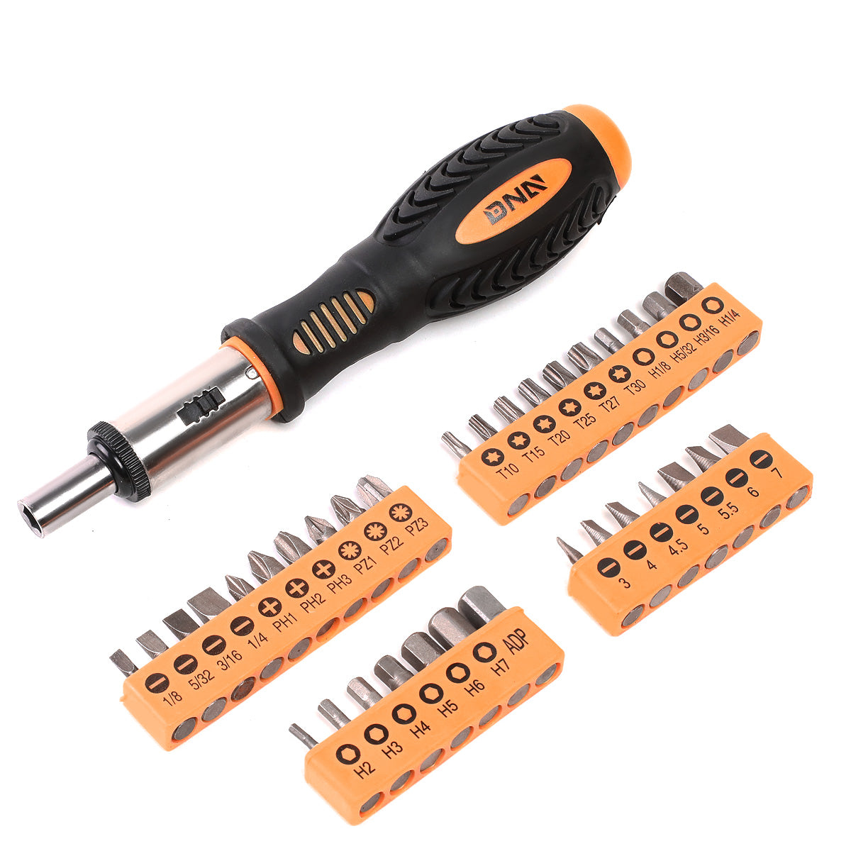 HERRAMIENTAS 51PCS - MAGNETIC SCREWDRIVER BIT KIT - BLACK / ORANGE