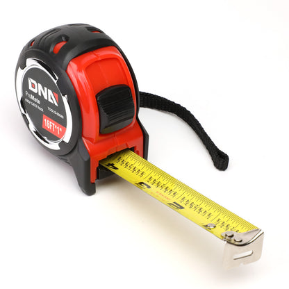 HERRAMIENTAS DNA LOGO - 16FT - 1" - PUSH BUTTON - BLACK / RED