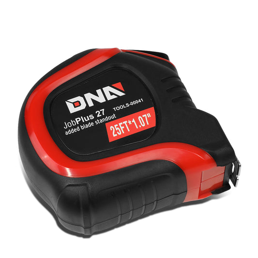 HERRAMIENTAS DNA LOGO - 25FT - 1.07" - PUSH BUTTON - BLACK / RED