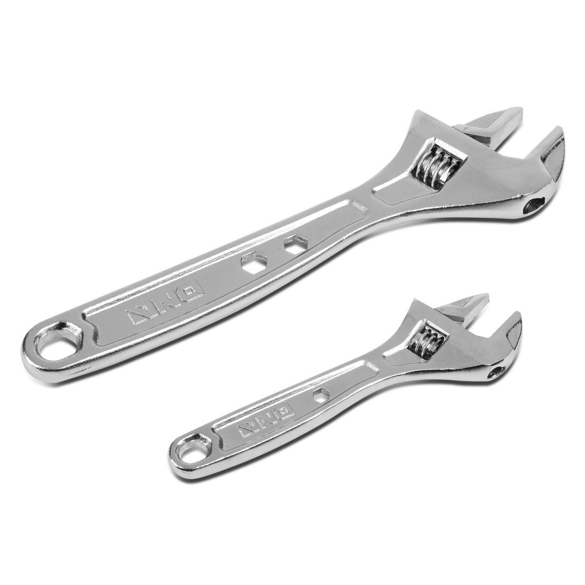 HERRAMIENTAS DNA LOGO - 2PC - 6" WRENCH, 10" WRENCH - 1" / 1-1.5" JAW OPENING - CHROME VANADIUM STEEL