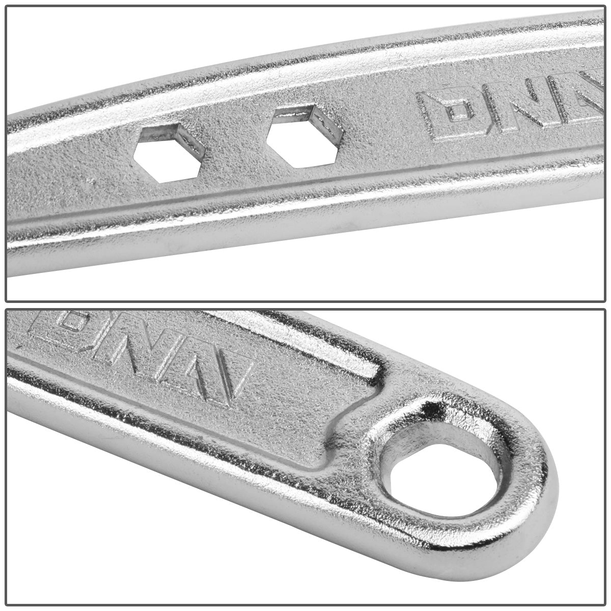 HERRAMIENTAS DNA LOGO - 2PC - 6" WRENCH, 10" WRENCH - 1" / 1-1.5" JAW OPENING - CHROME VANADIUM STEEL