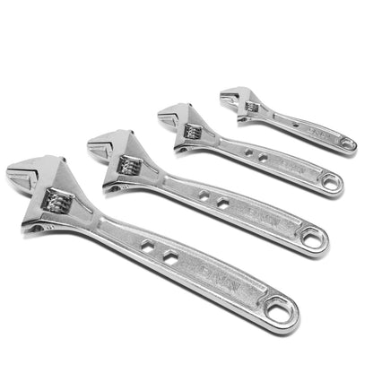 HERRAMIENTAS DNA LOGO - 4PC - 6" WRENCH, 8" WRENCH, 10" WRENCH, 12" WRENCH - 3/4", 1", 1-1/4", 1-1/2" JAW OPENING - CHROME VANADIUM STEEL