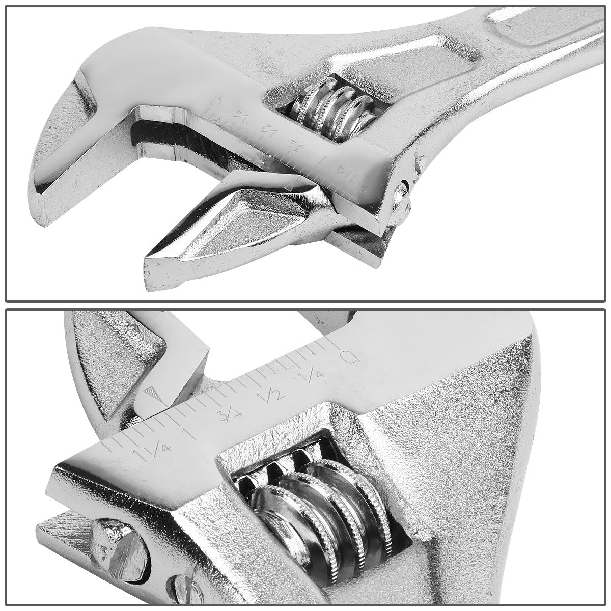 HERRAMIENTAS DNA LOGO - 4PC - 6" WRENCH, 8" WRENCH, 10" WRENCH, 12" WRENCH - 3/4", 1", 1-1/4", 1-1/2" JAW OPENING - CHROME VANADIUM STEEL