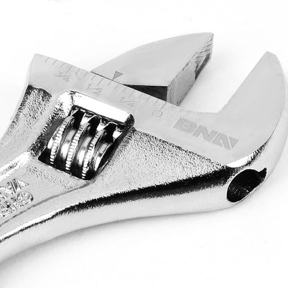 HERRAMIENTAS DNA LOGO - 1PC - 12" WRENCH - 1-1/2" JAW OPENING - CHROME VANADIUM STEEL - BLACK / RED RUBBER GRIP