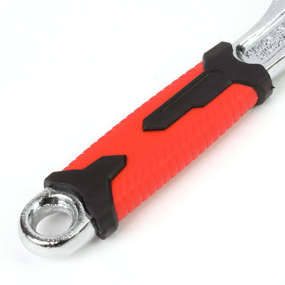 HERRAMIENTAS DNA LOGO - 1PC - 12" WRENCH - 1-1/2" JAW OPENING - CHROME VANADIUM STEEL - BLACK / RED RUBBER GRIP