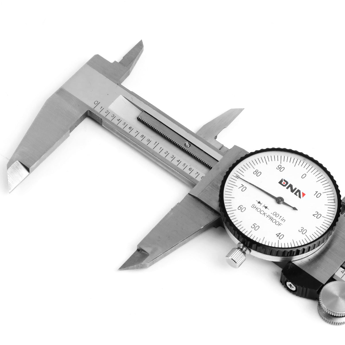 HERRAMIENTAS DNA LOGO - 6" - STAINLESS STEEL - SHOCKPROOF / LOCKABLE HEAD - GRAY