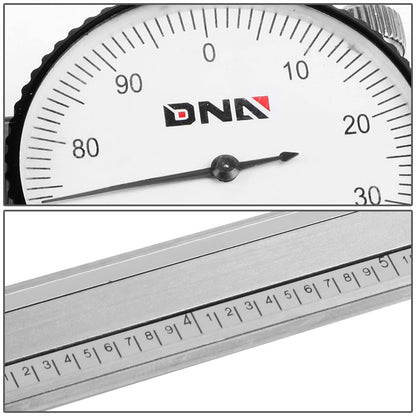 HERRAMIENTAS DNA LOGO - 6" - STAINLESS STEEL - SHOCKPROOF / LOCKABLE HEAD - GRAY