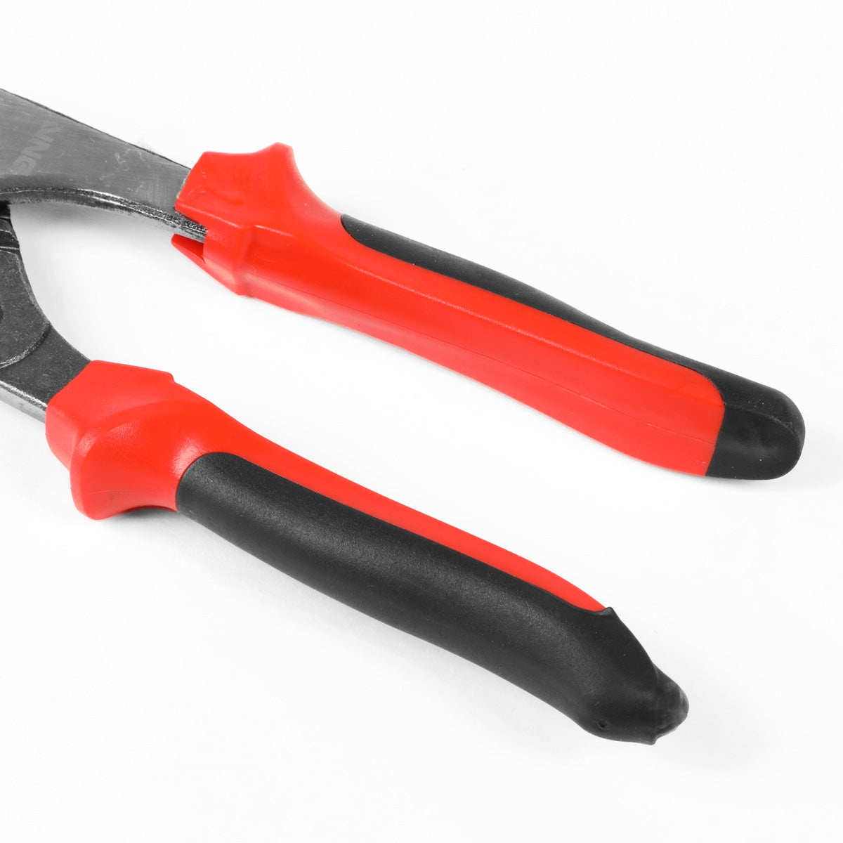 HERRAMIENTAS DNA LOGO - 2PC - 10" TONGUE-AND-GROOVE PLIER, 8" TONGUE-AND-GROOVE PLIER - 1-3/4" / 1" JAW OPENING - BLACK / RED RUBBER GRIP