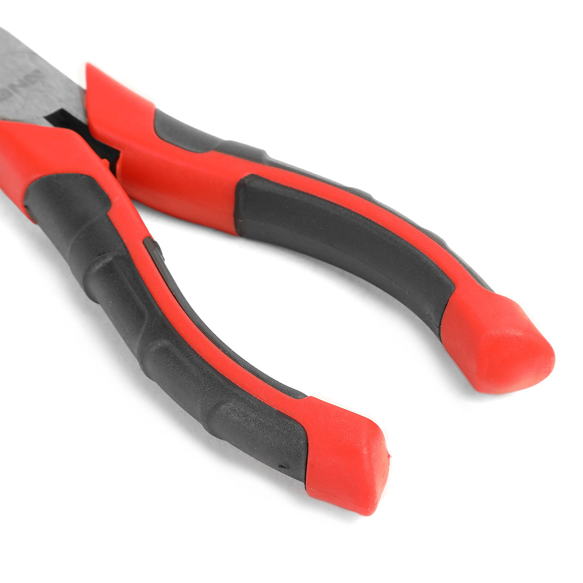 HERRAMIENTAS DNA LOGO - 1PC - 6-1/2" NEEDLE NOSE PLIER - 1/2" JAW OPENING - BLACK / RED RUBBER GRIP