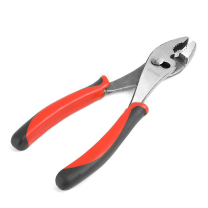 HERRAMIENTAS DNA LOGO - 1PC - 8" SLIP JOINT PLIER - 1" JAW OPENING - BLACK / RED RUBBER GRIP
