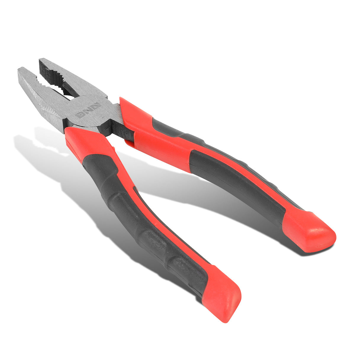 HERRAMIENTAS DNA LOGO - 1PC - 8" LINESMAN PLIER - 1" JAW OPENING - BLACK / RED RUBBER GRIP