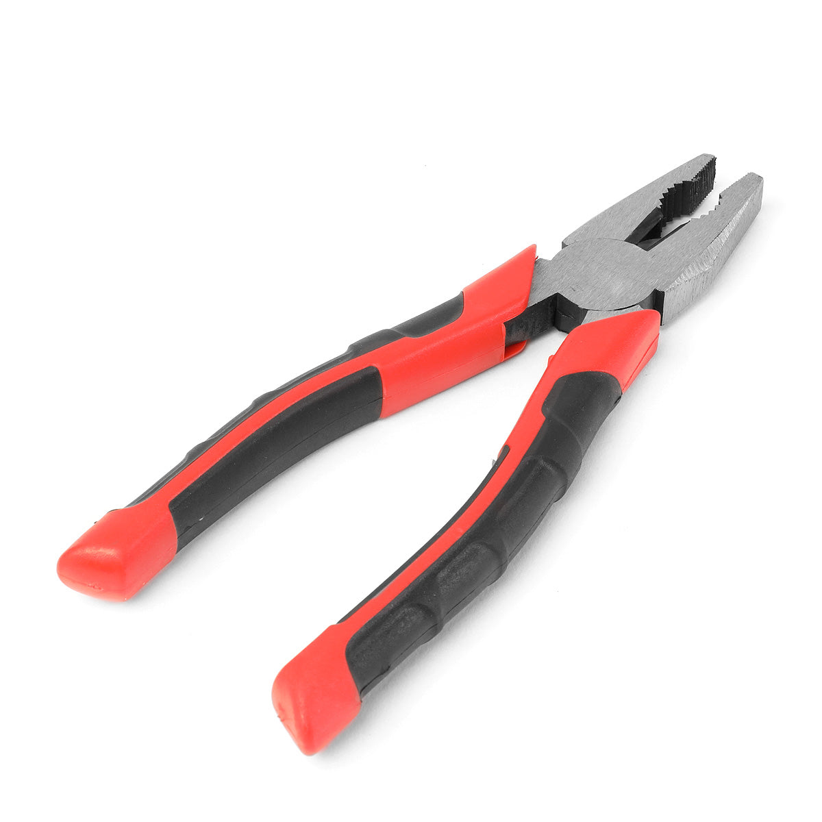 HERRAMIENTAS DNA LOGO - 1PC - 8" LINESMAN PLIER - 1" JAW OPENING - BLACK / RED RUBBER GRIP
