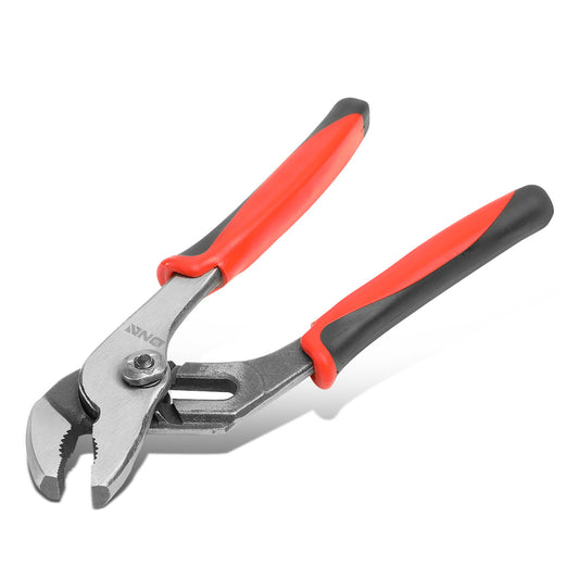 HERRAMIENTAS DNA LOGO - 1PC - 8" TOUNGE-AND-GROOVE PLIER - 1" JAW OPENING - BLACK / RED RUBBER GRIP