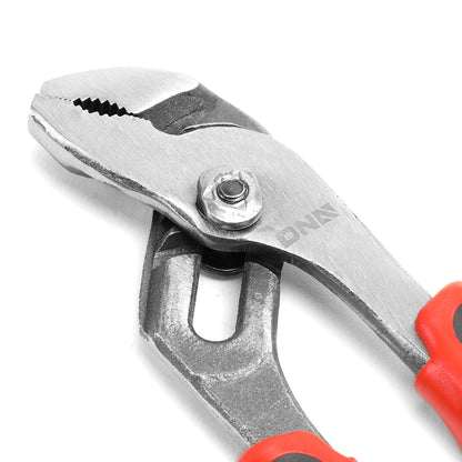 HERRAMIENTAS DNA LOGO - 1PC - 8" TOUNGE-AND-GROOVE PLIER - 1" JAW OPENING - BLACK / RED RUBBER GRIP