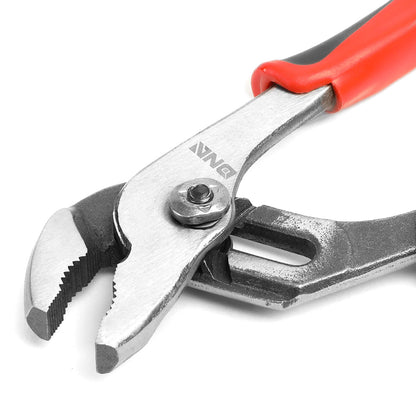 HERRAMIENTAS DNA LOGO - 1PC - 8" TOUNGE-AND-GROOVE PLIER - 1" JAW OPENING - BLACK / RED RUBBER GRIP