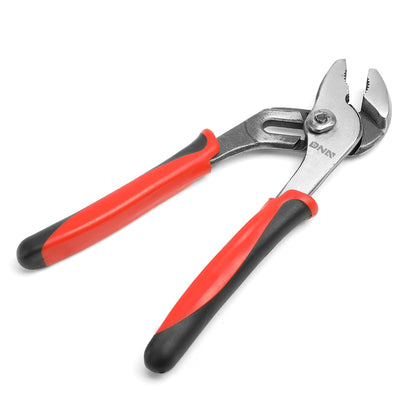 HERRAMIENTAS DNA LOGO - 1PC - 8" TOUNGE-AND-GROOVE PLIER - 1" JAW OPENING - BLACK / RED RUBBER GRIP