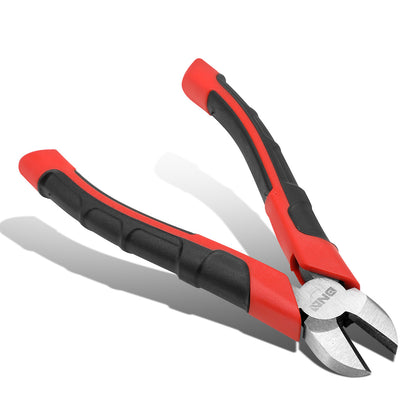 HERRAMIENTAS DNA LOGO - 1PC - 6" DIAGONAL CUTTER - 1/2" JAW OPENING - BLACK / RED RUBBER GRIP