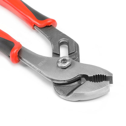 HERRAMIENTAS DNA LOGO - 1PC - 8" TOUNGE-AND-GROOVE PLIER - 1" JAW OPENING - BLACK / RED RUBBER GRIP