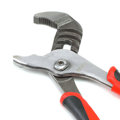 HERRAMIENTAS DNA LOGO - 1PC - 8" TOUNGE-AND-GROOVE PLIER - 1" JAW OPENING - BLACK / RED RUBBER GRIP