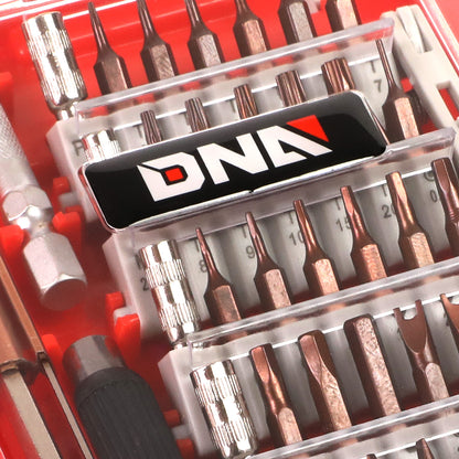 HERRAMIENTAS DNA LOGO - 60PCS - 5" FLEX EXTENSION / DRIVER - RED