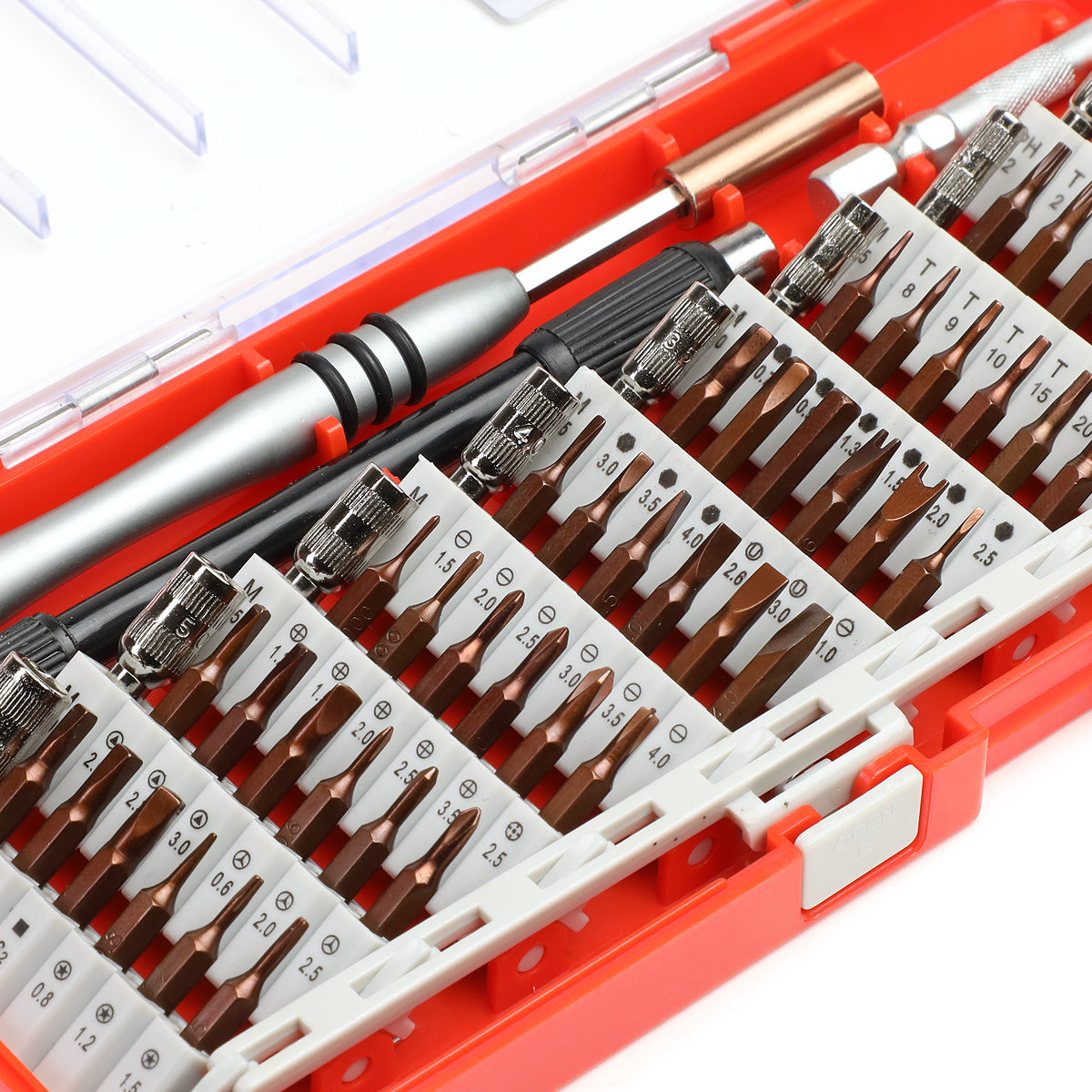 HERRAMIENTAS DNA LOGO - 60PCS - 5" FLEX EXTENSION / DRIVER - RED