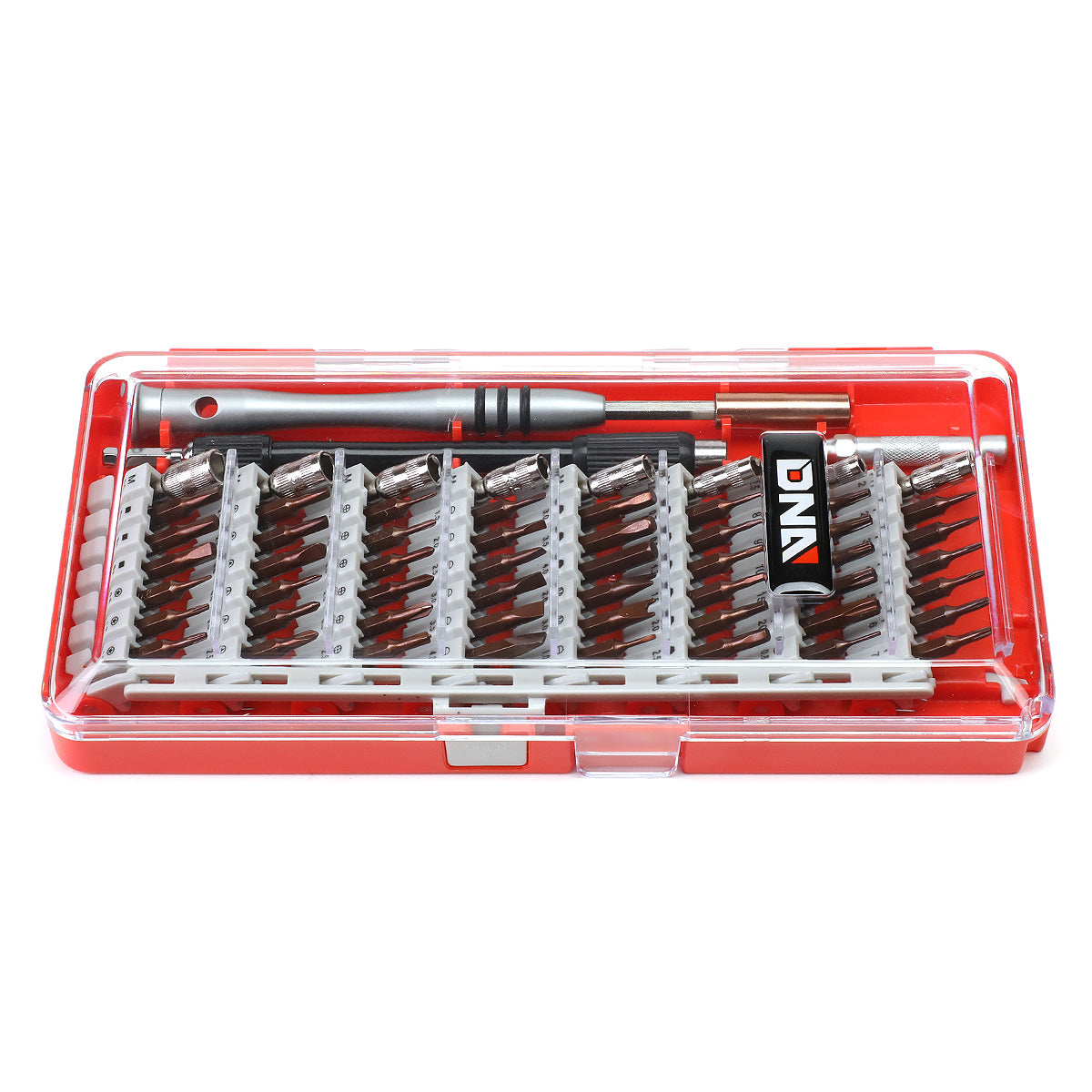 HERRAMIENTAS DNA LOGO - 60PCS - 5" FLEX EXTENSION / DRIVER - RED