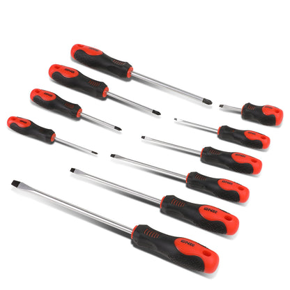 HERRAMIENTAS DNA LOGO - 10PCS - BLACK / RED RUBBER GRIP