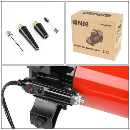 HERRAMIENTAS DNA LOGO - PORTABLE - LED DISPLAY - W/ ADAPTERS - BLACK / RED