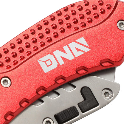 HERRAMIENTAS DNA LOGO - FOLDABLE - STEEL FRAME - W/ 10 SPARE BLADES - RED